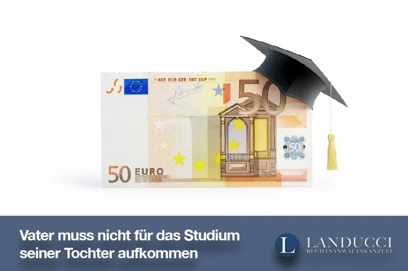 Kein Ausbildungsunterhalt für erwachsene Tochter Kein Ausbildungsunterhalt: Vater muss nicht für das Studium seiner 26-jährigen Tochter aufkommen.